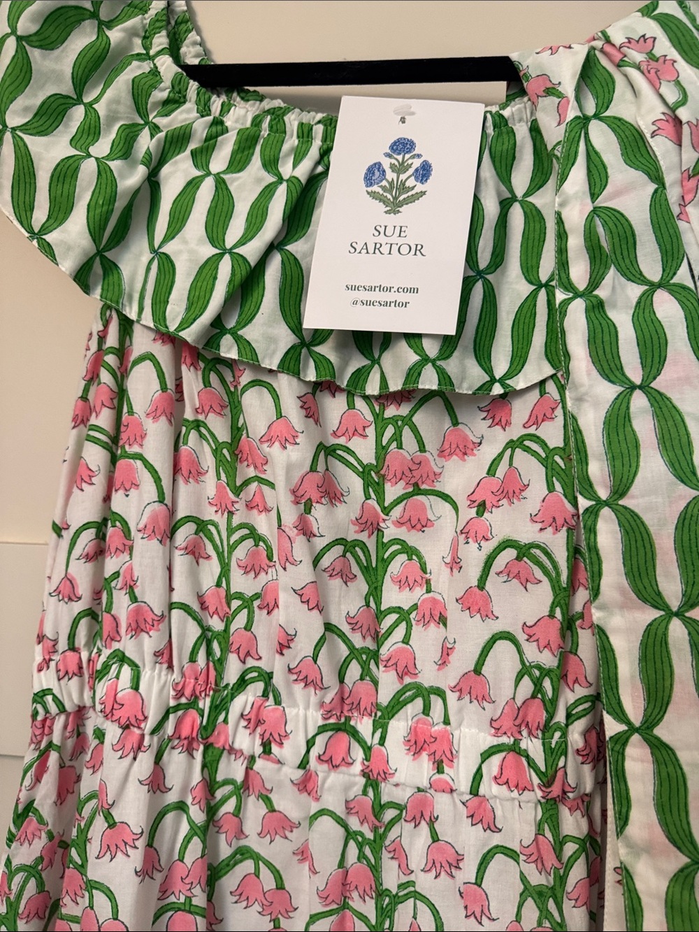 Sue sartor Marias sleeveless maxi dress guava Kelly green - Picture 4 of 10